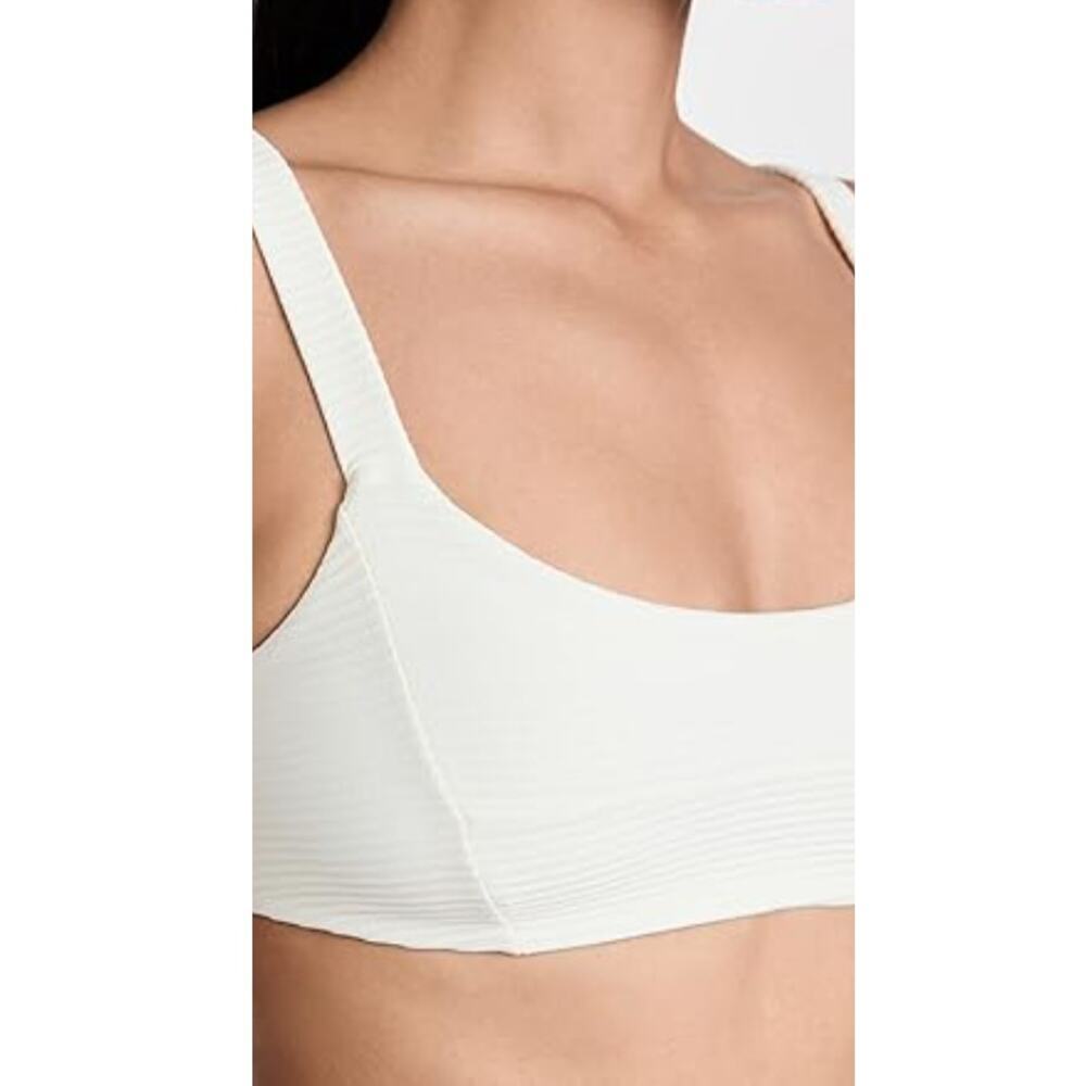 L*Space Women's Cream Eco Chic Repreve Jess Bikini Top Size D - Picture 4 of 9